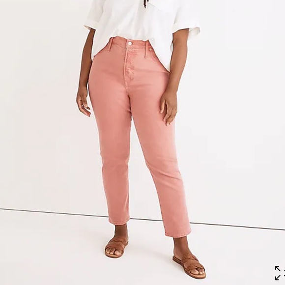 Madewell Denim - MADEWELL the perfect vintage jean pink denim jeans Womens size26 sold out on web